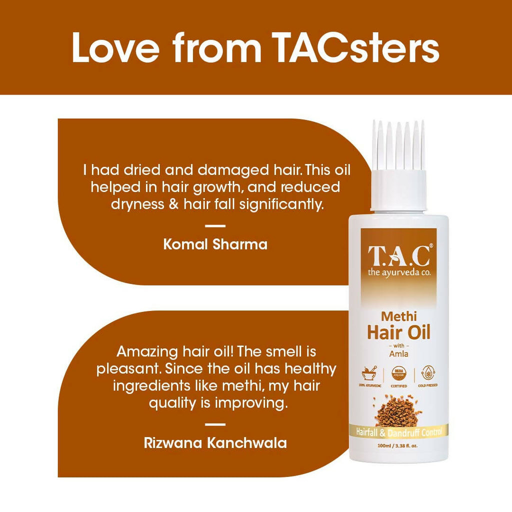 TAC - The Ayurveda Co. Methi Hair Oil | Grocsy