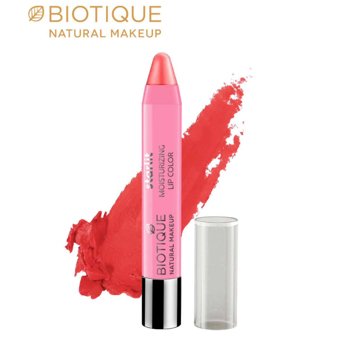 Biotique Starlit Moisturising Lipstick - Coral Dew | Grocsy