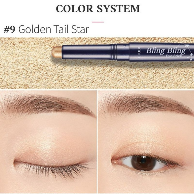 Etude House Bling Bling Eyeshadow Stick - 9 Gold Tail Star (21) | Grocsy