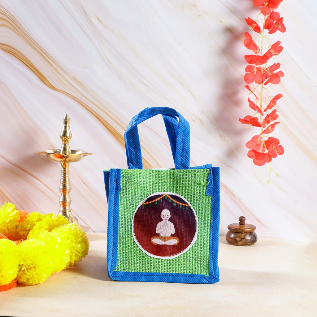 Sri Rudra Theme Jute Bag (SR 02786) | Grocsy