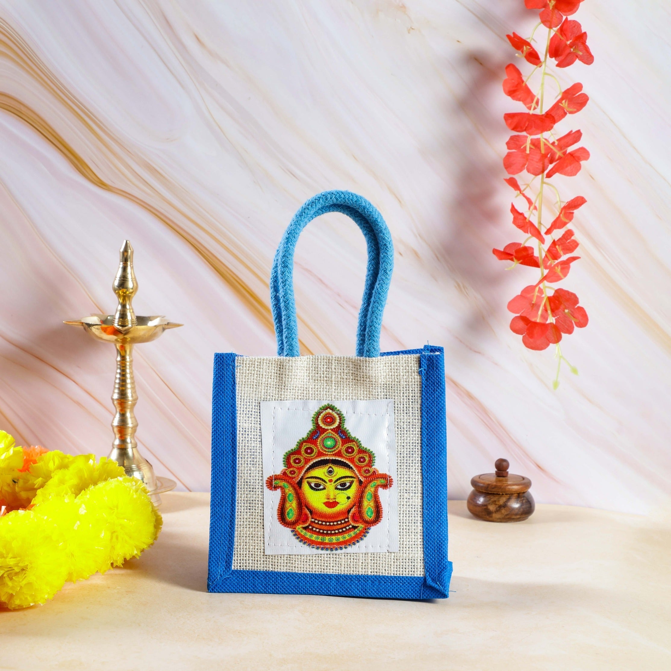 Sri Rudra Theme Jute Bag (SR 02786) | Grocsy