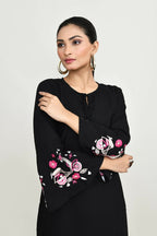 Joban Fashion Black Rayon Kurta Set | Grocsy