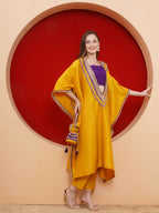 Joban Fashion Yelow Kaftaan Set with ineer and Potli | Grocsy