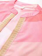 Ahalyaa Women's Traditional Wear Co-ods - Pink | Grocsy