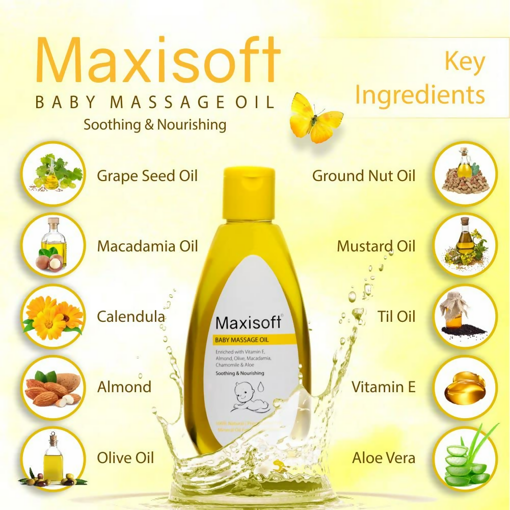 Maxisoft Baby Massage Oil For Kids | Grocsy