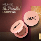 Lakme 9 To 5 Eyeconic Cream Powder Eyeshadow Stack - Golden Hour Goddess | Grocsy