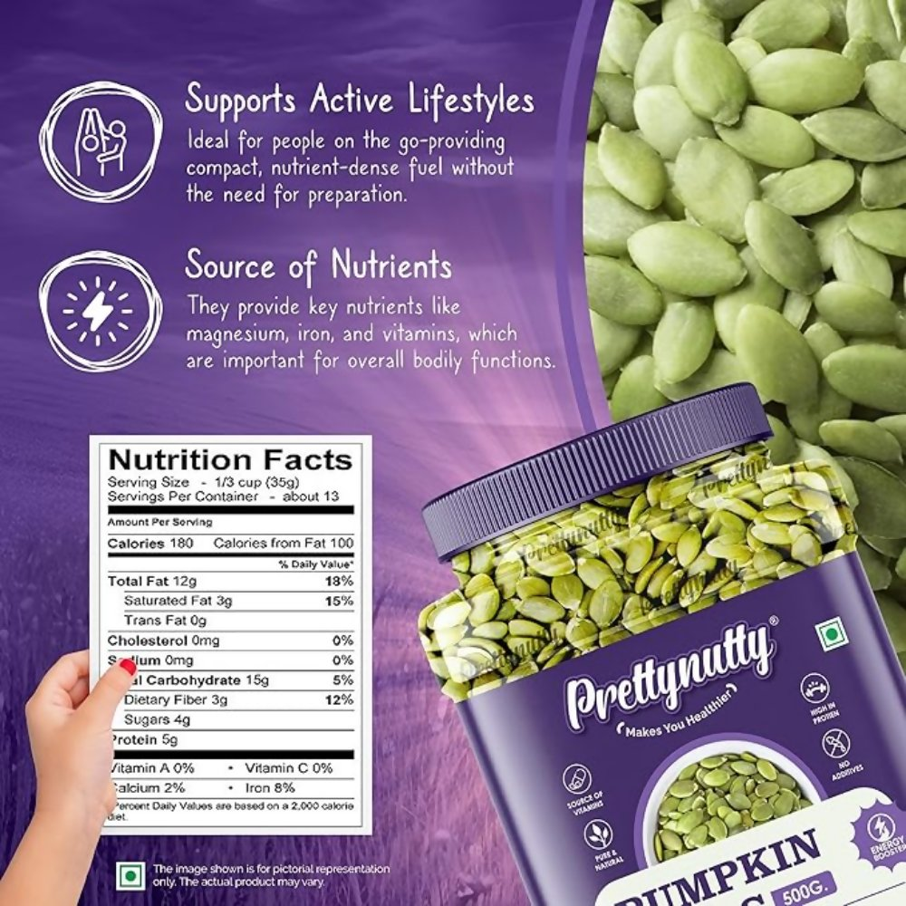 Pretty Nutty Raw Pumpkin Seeds | Grocsy