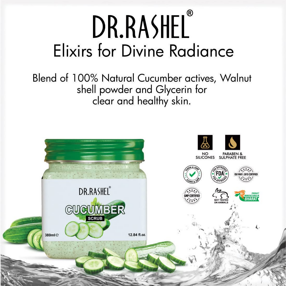 Dr.Rashel Cucumber Scrub For Face And Body | Grocsy