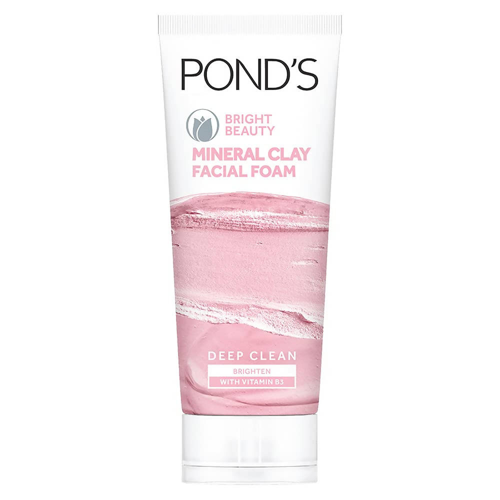 Ponds Bright Beauty Mineral Clay Facial Foam | Grocsy