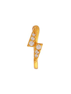Ruby Raang Gold Bijlee Nose Pin | Grocsy
