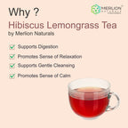 Merlion Naturals Hibiscus Lemongrass Tea Bags | Grocsy