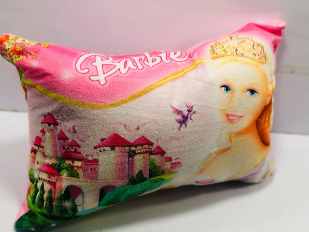 Unique Fashion Microfibre Filled Cushion For Kids - Barbie | Grocsy