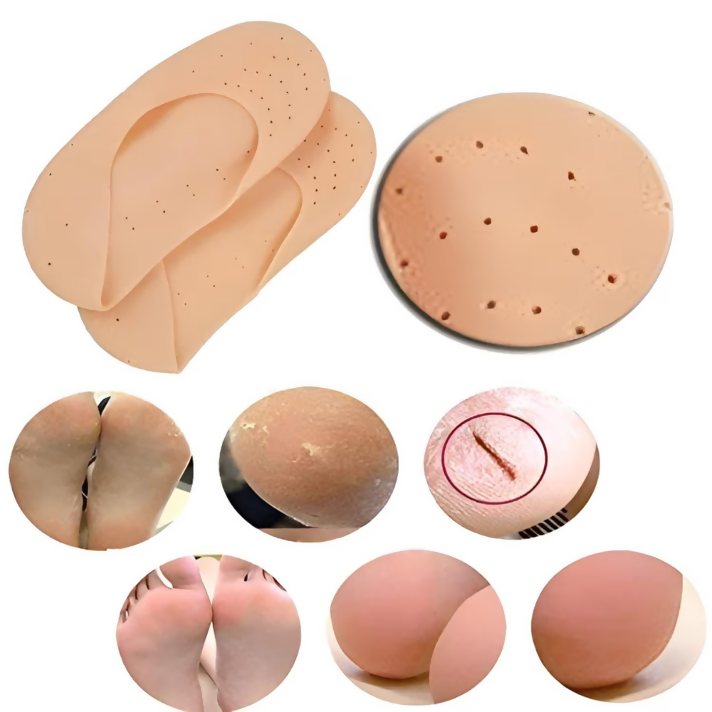 Bronson Professional Smiling Foot Anti Crack Silicone Socks | Grocsy