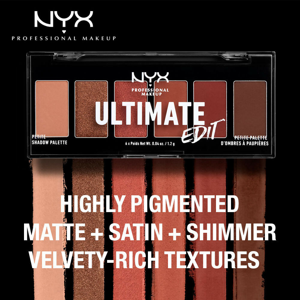 NYX Professional Makeup Ultimate Edit Petite Shadow Palette - Warm Neutrals | Grocsy