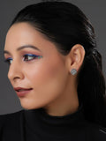 Dual Tone Diamond Studs- Ruby Raang | Grocsy
