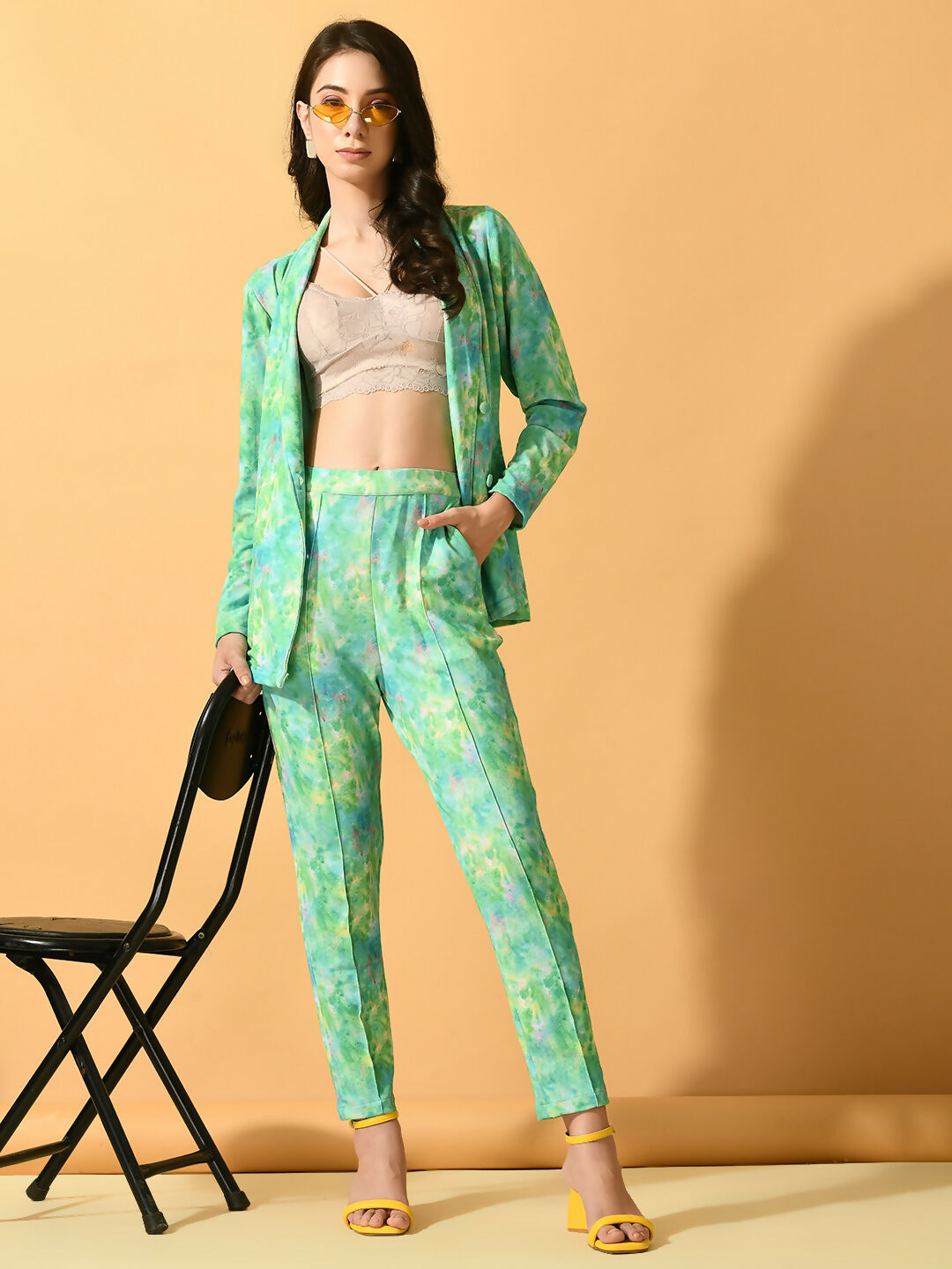 Myshka Women's Multi Printed Ombre Jacket | Grocsy