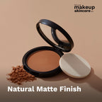 Pilgrim Rich Caramel Matte Finish Compact Powder Absorbs Oil, Conceals & Gives Radiant Skin | Grocsy