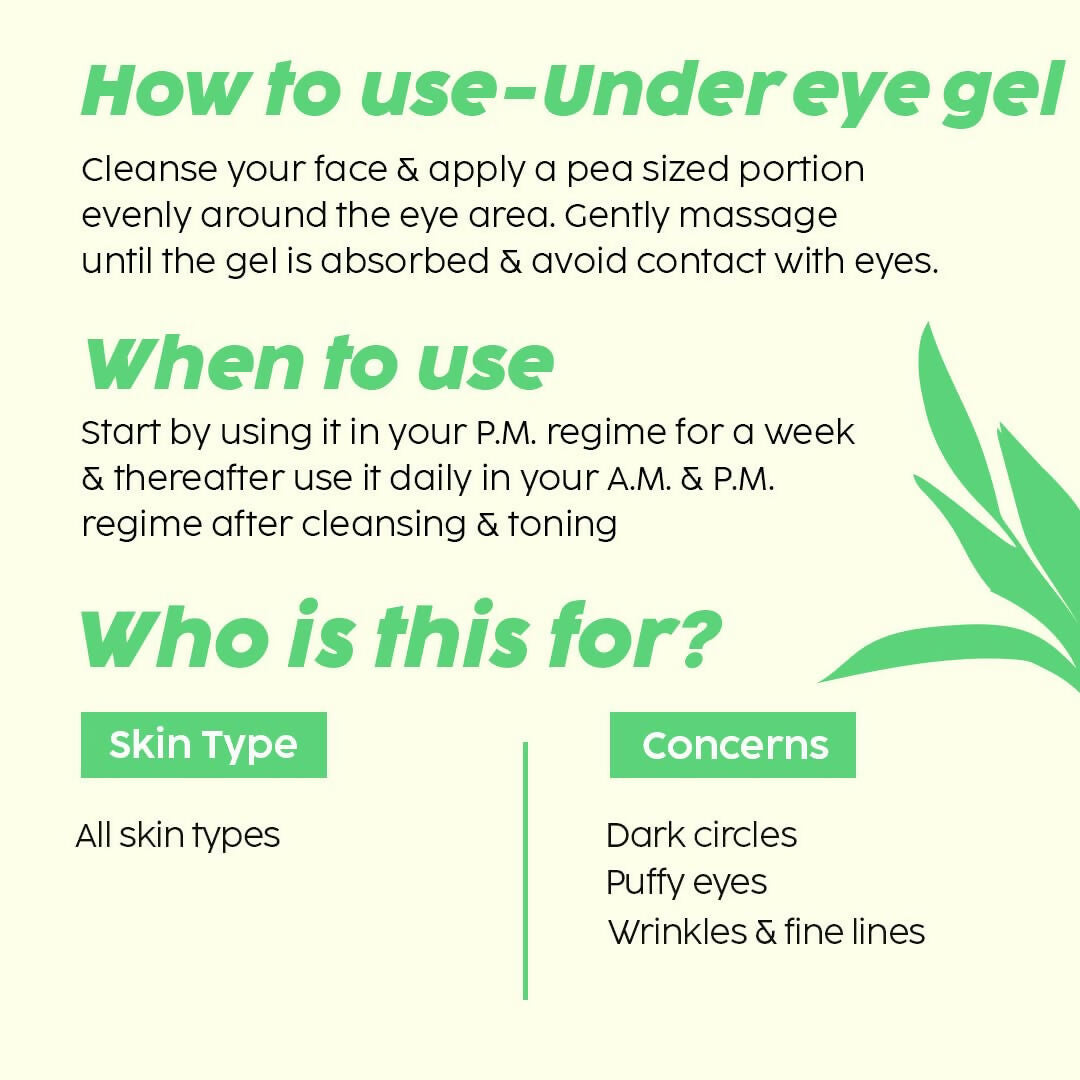 PLIX The Plant Fix Under-Eye Gel and SPF 50+ Guava Glow Sunscreen Combo | Grocsy
