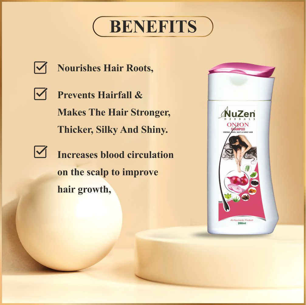 NuZen Herbals Onion Shampoo | Grocsy