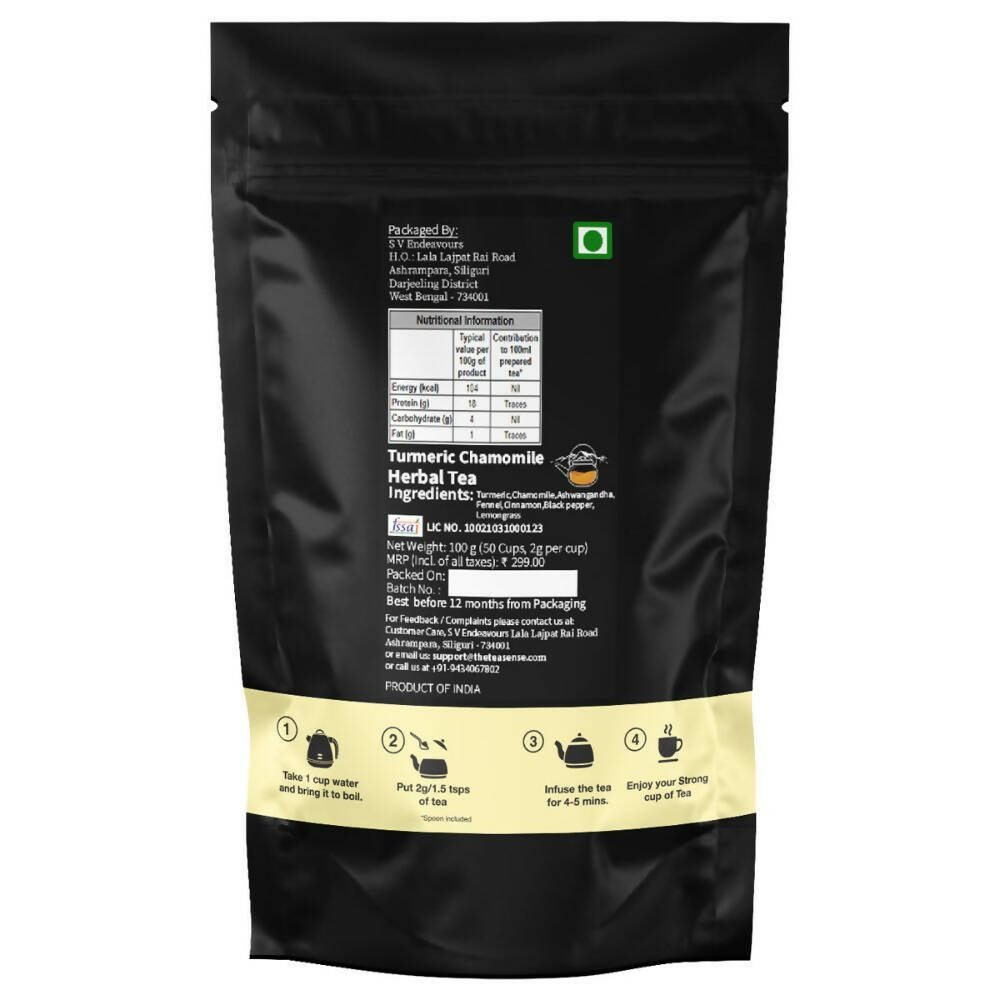Tea Sense Turmeric Chamomile Tea | Grocsy
