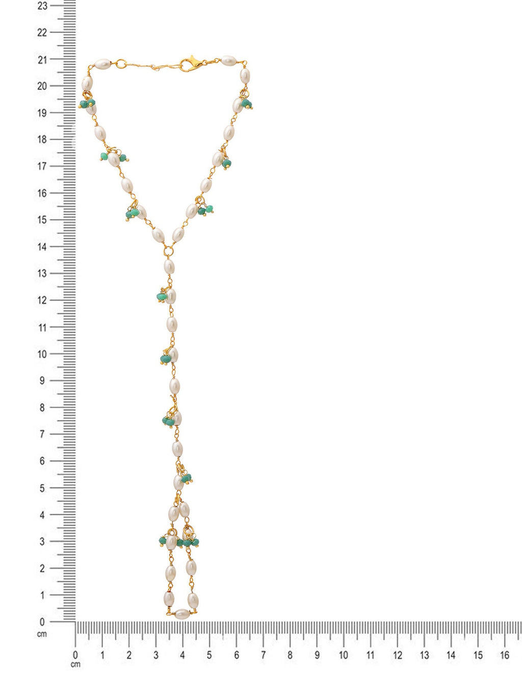 Ruby Raang Multi Pearl & Stone Haath Phool | Grocsy