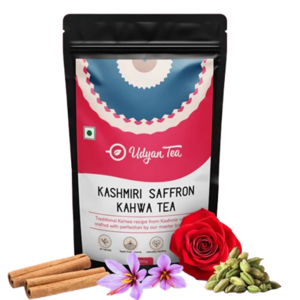 Udyan Tea Kashmiri Saffron Kahwa Green Tea | Grocsy