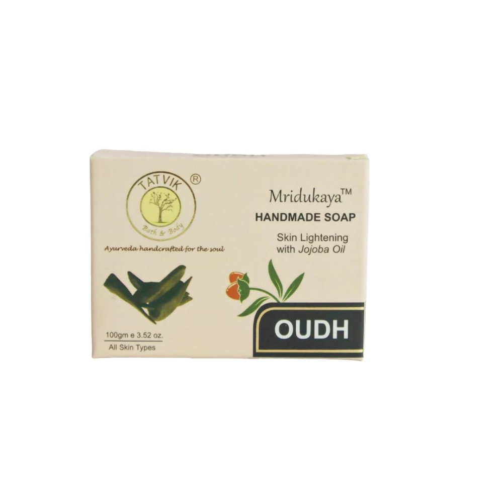 Tatvik Ayurveda Mridukaya Hand Made Soap (Oudh) | Grocsy