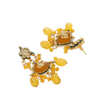 Nuyug Amber Glory Ethnic Earrings & Maang Tikka Set | Grocsy