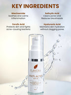 Flawora Set of Anti-Grey Hair Serum, Anti Acne Serum and Golden Glow Face Serum | Grocsy