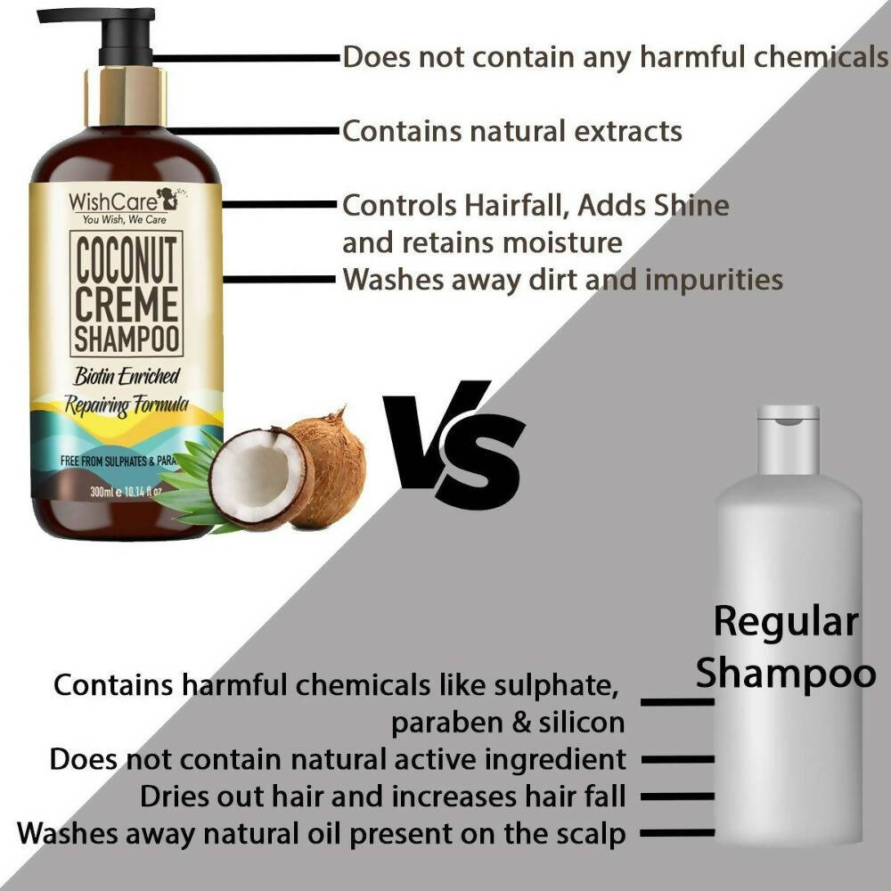 Wishcare Coconut Crème Shampoo | Grocsy