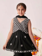 Joban Fashion Girl's Black Color Sharara Set | Grocsy