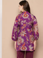 Ahalyaa Women's Traditional wear Tunic - Purple | Grocsy