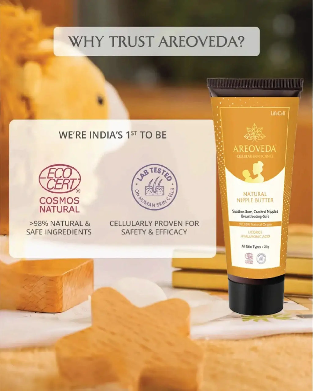 AreoVeda Natural Nipple Butter | Grocsy