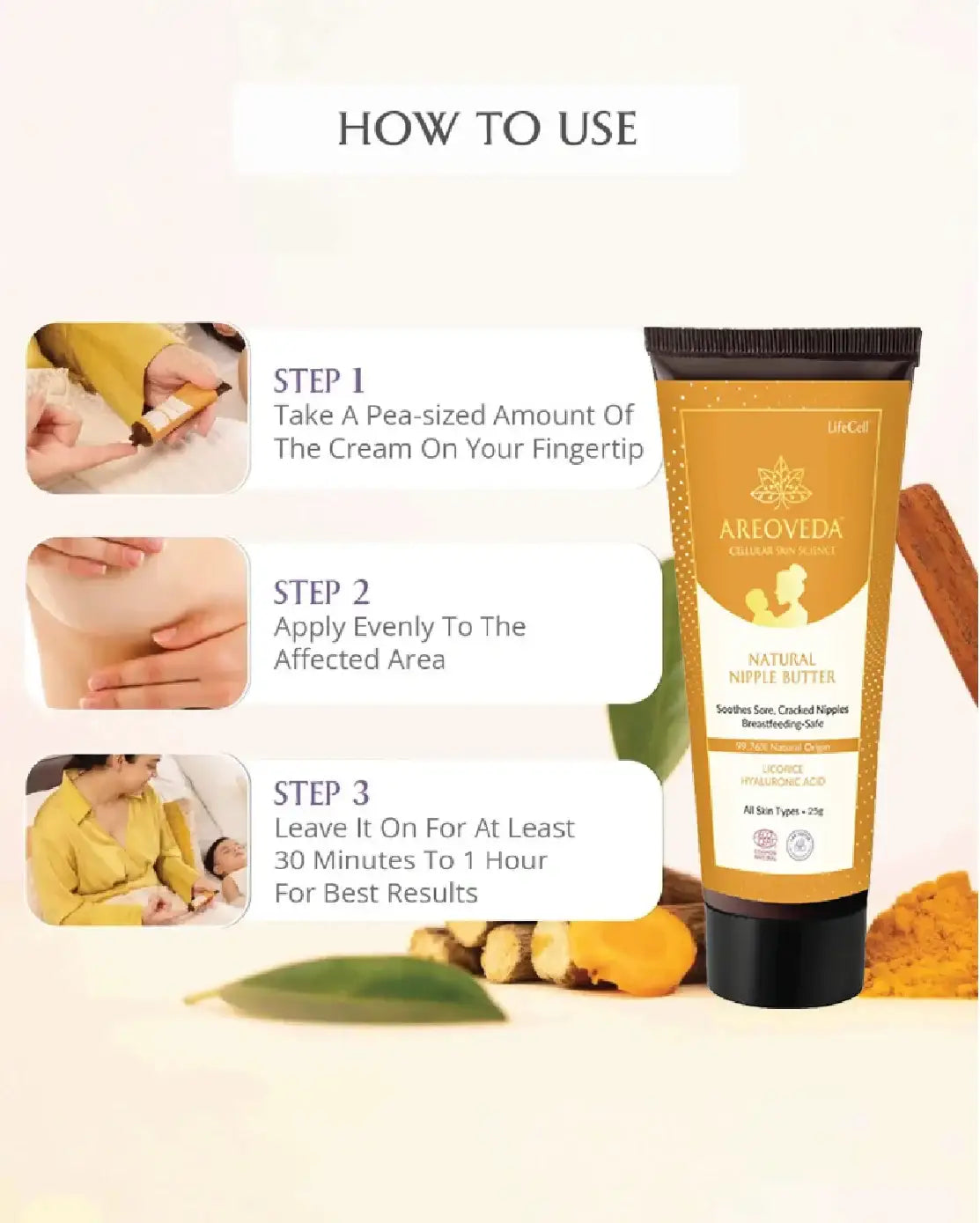 AreoVeda Natural Nipple Butter | Grocsy
