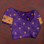 Lorenvalley Fashion Purple Soft Paithani Silk Woven Design Copper Zari Meenakari Weaving Saree | Grocsy