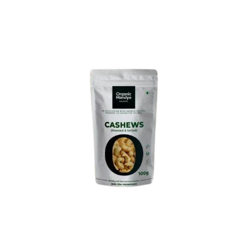 Organic Mandya Cashews (Roasted & Salted) | Grocsy