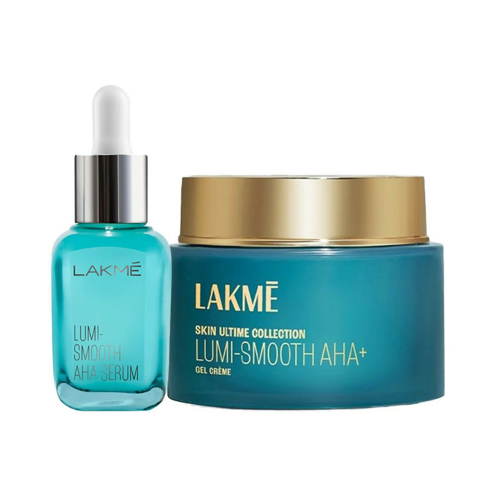 Lakme Lumi Smooth AHA Day Cream & Serum Combo | Grocsy