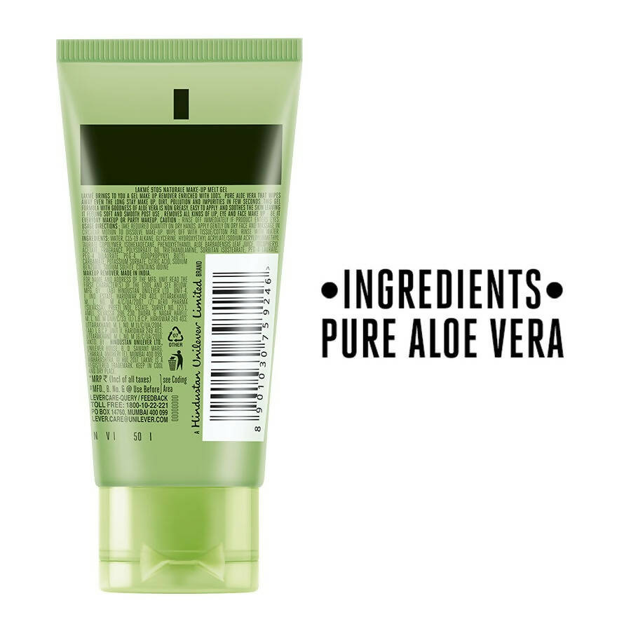 Lakme 9 To 5 Naturale Gel Makeup Remover With Pure Aloe Vera | Grocsy