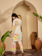 Joban Fashion Printed Cream Pure Cotton Cord Set | Grocsy