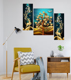 Tehzeeb Creations Set Of 3 Digital Wall Painting | Grocsy