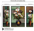 Tehzeeb Creations Set Of 3 Digital Wall Painting | Grocsy