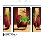 Tehzeeb Creations Set Of 3 Digital Wall Painting | Grocsy