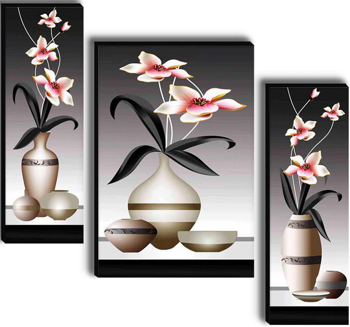 Tehzeeb Creations Set Of 3 Digital Wall Painting | Grocsy
