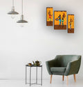 Tehzeeb Creations Set Of 3 Digital Wall Painting | Grocsy