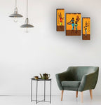 Tehzeeb Creations Set Of 3 Digital Wall Painting | Grocsy