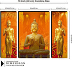 Tehzeeb Creations Set Of 3 Digital Wall Painting | Grocsy
