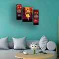 Tehzeeb Creations Set Of 3 Digital Wall Painting | Grocsy