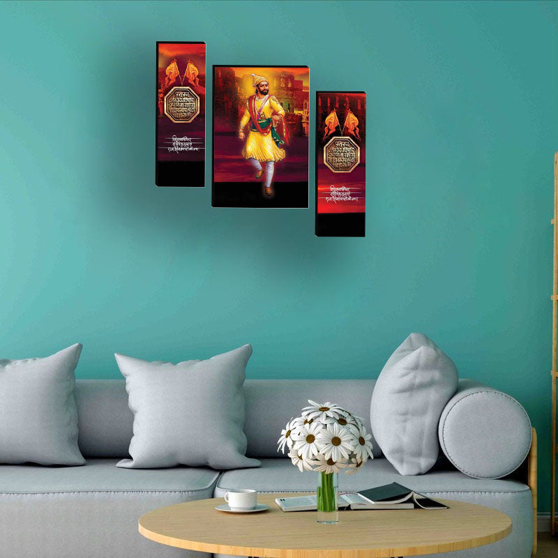 Tehzeeb Creations Set Of 3 Digital Wall Painting | Grocsy
