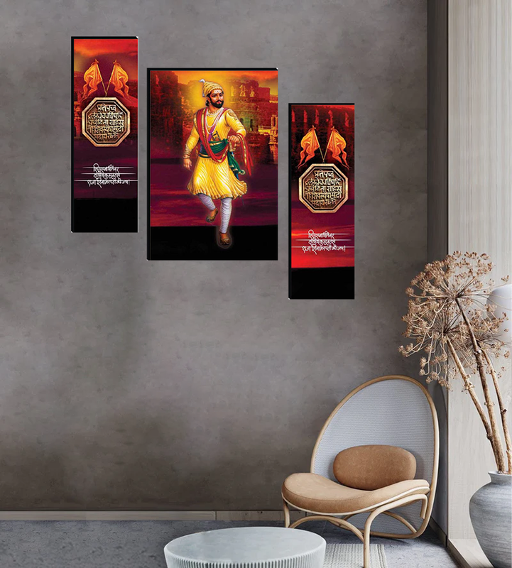 Tehzeeb Creations Set Of 3 Digital Wall Painting | Grocsy