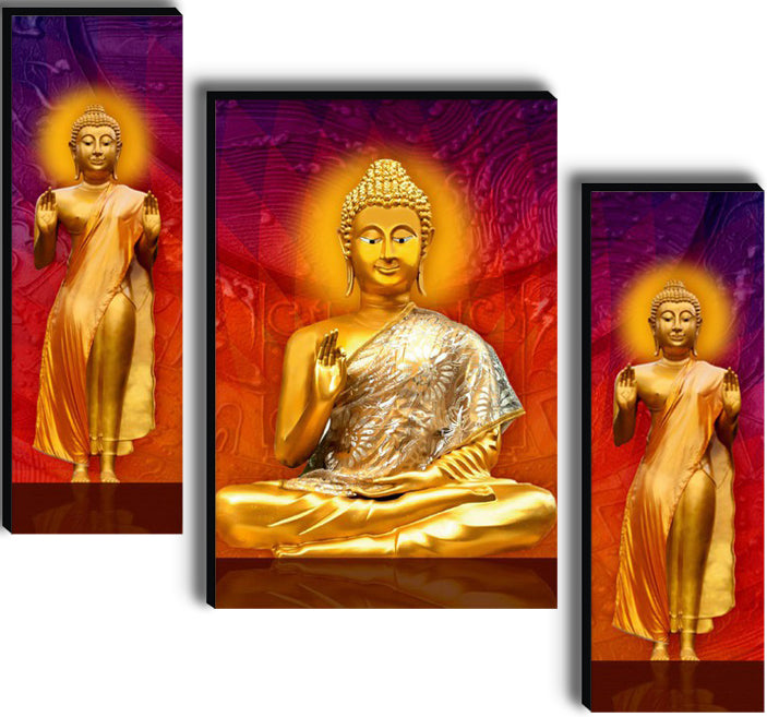 Tehzeeb Creations Set Of 3 Digital Wall Painting | Grocsy